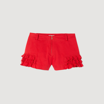 Flared ruffled shorts | Sandro