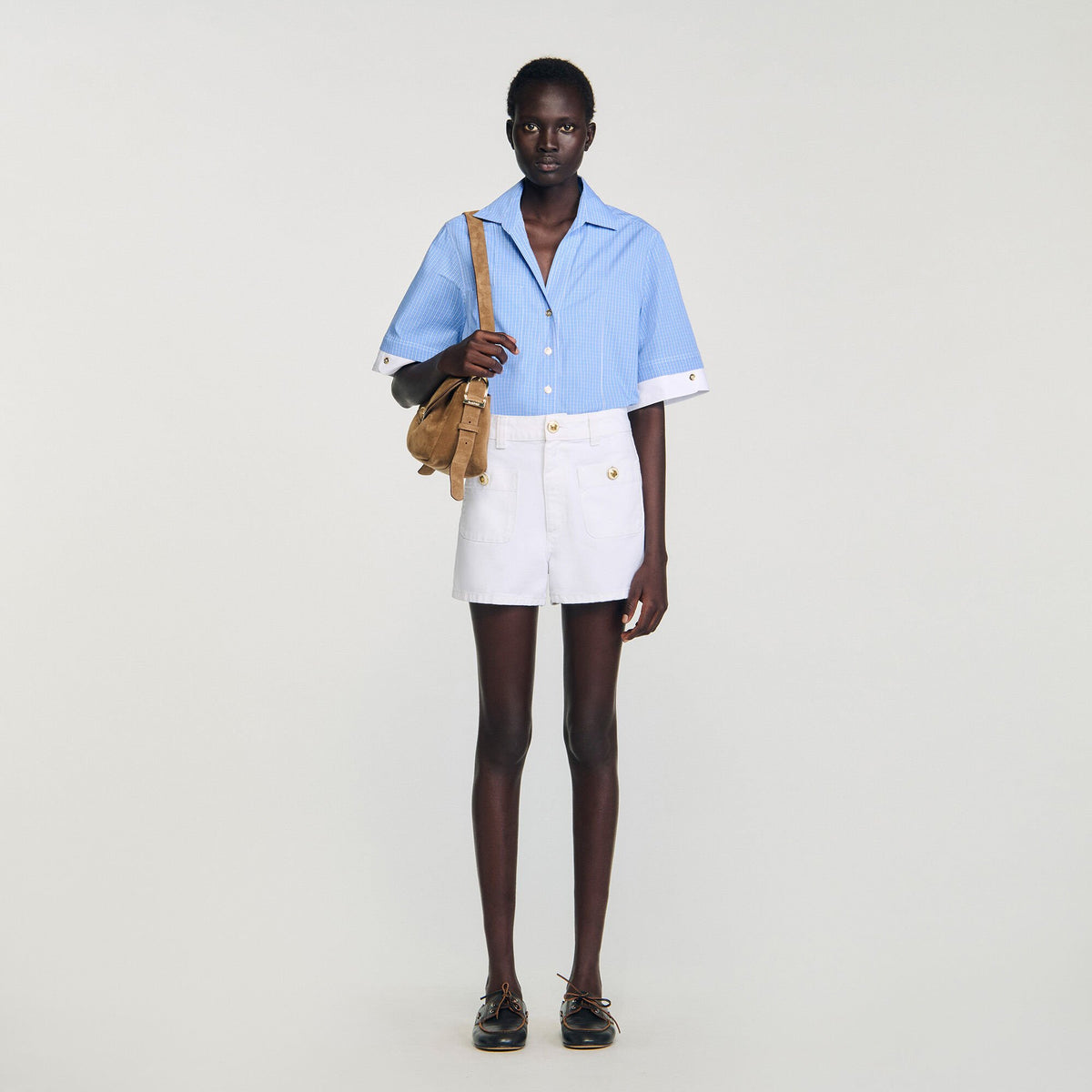 High waist denim shorts | Sandro