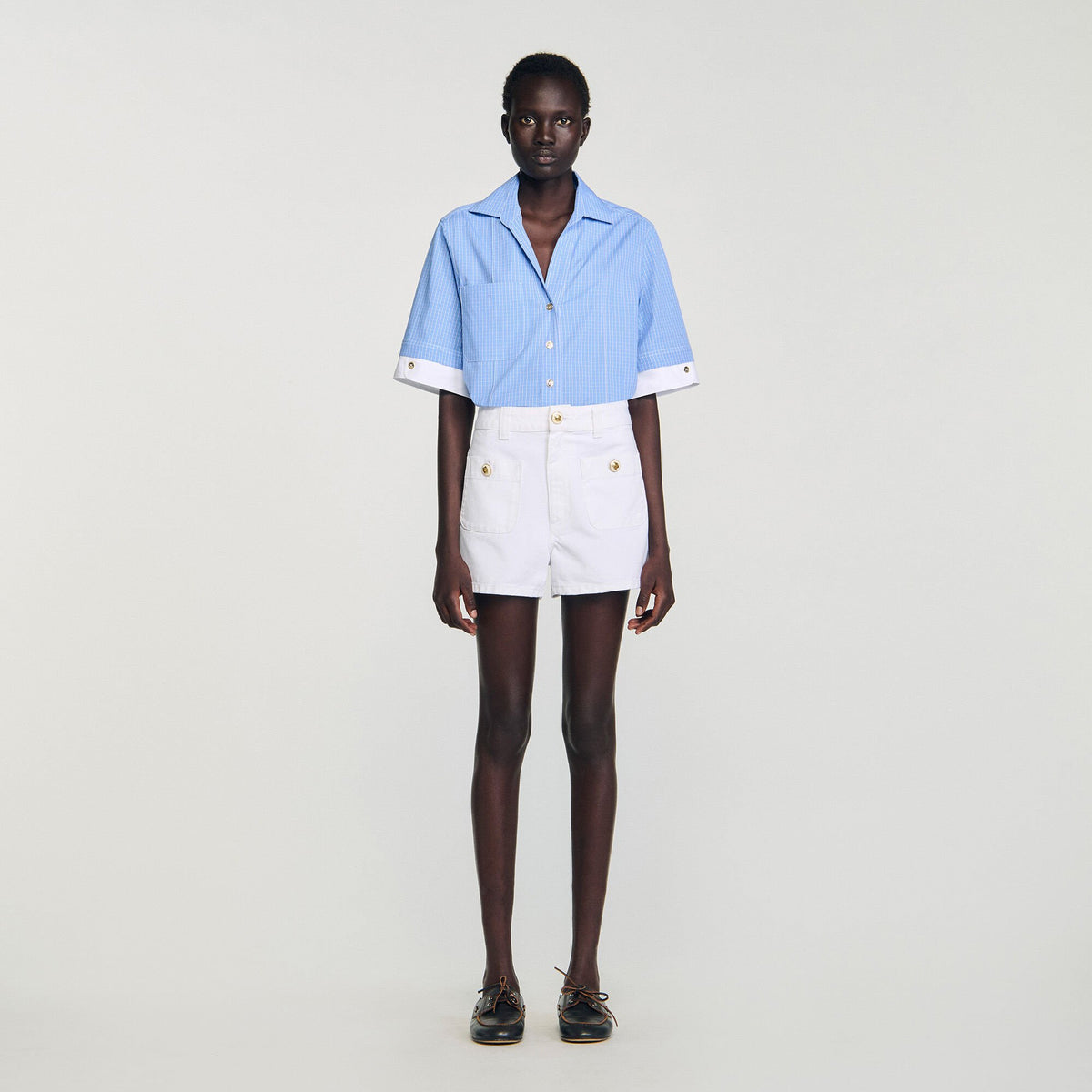 High waist denim shorts | Sandro