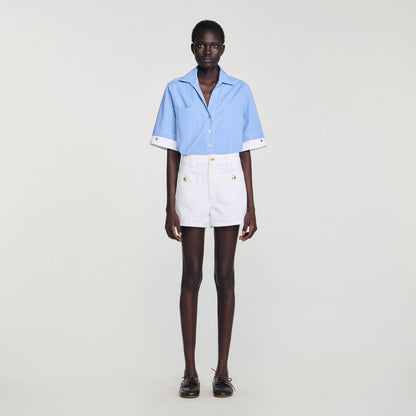 High waist denim shorts | Sandro