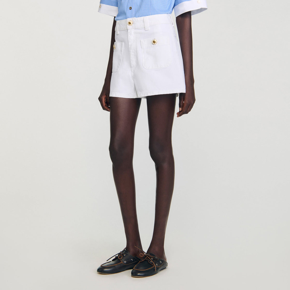 High waist denim shorts | Sandro