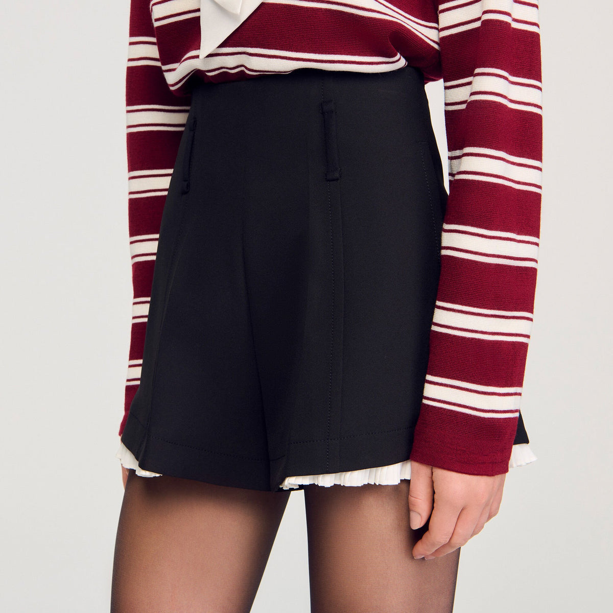 Tailored flounced shorts | Sandro