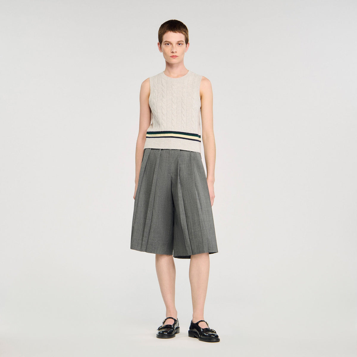 Pleated long shorts | Sandro