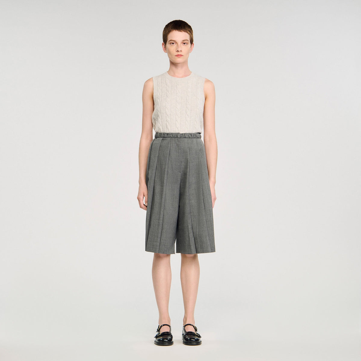Pleated long shorts | Sandro