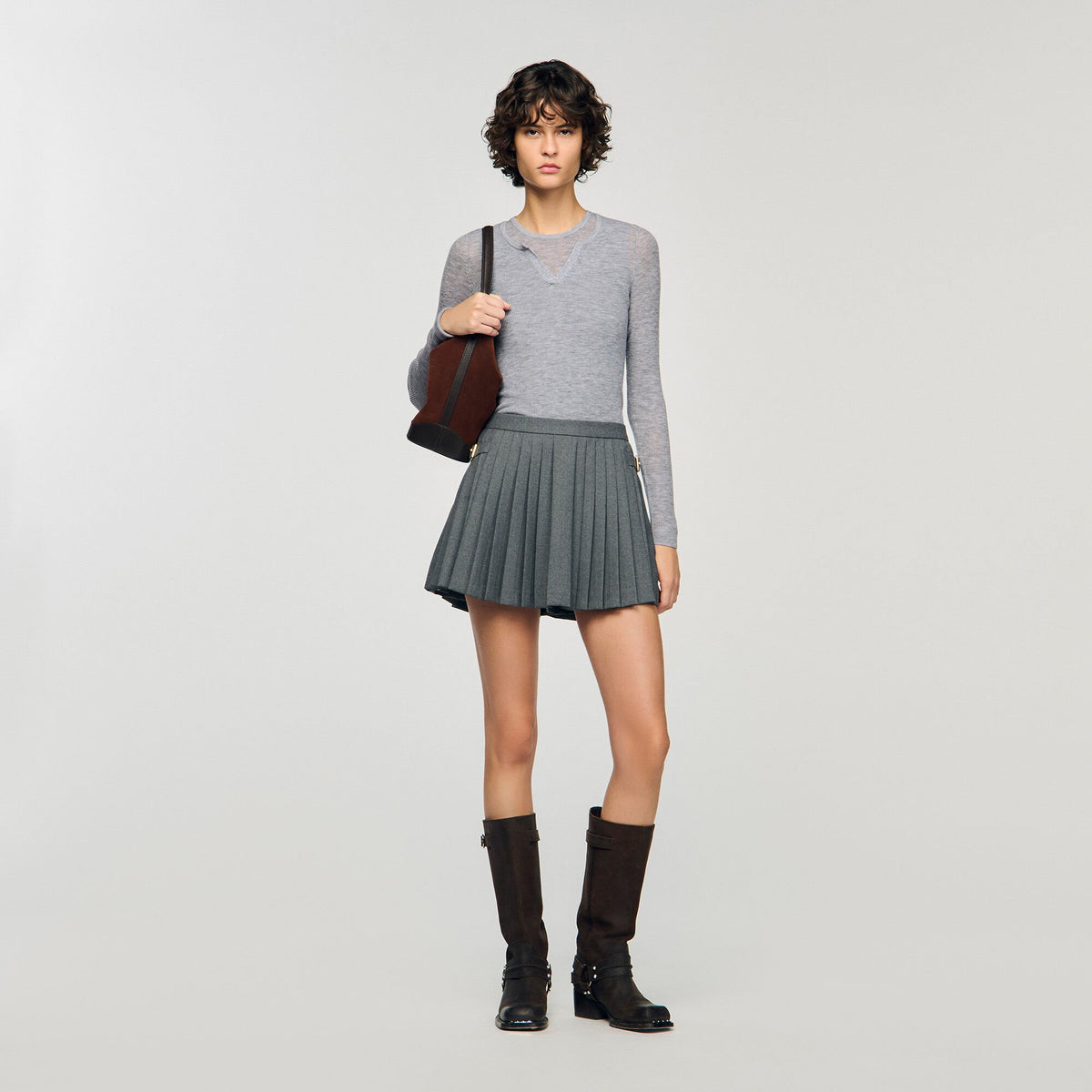 Pleated skort | Sandro