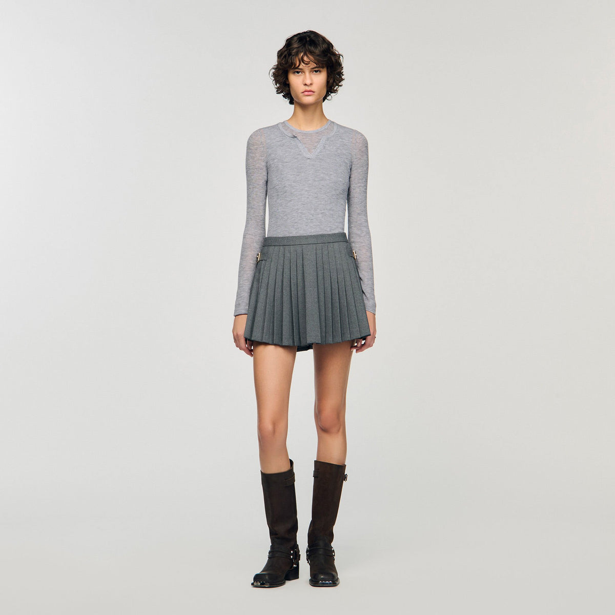 Pleated skort | Sandro