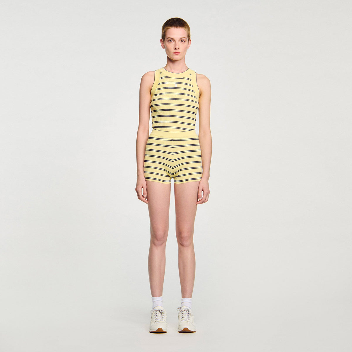 Striped knit shorts | Sandro