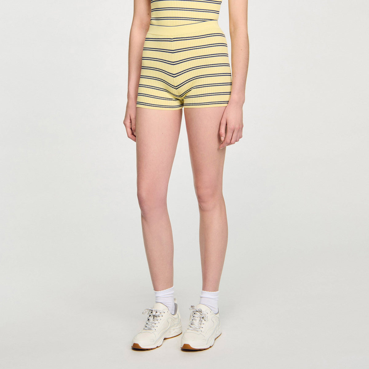 Striped knit shorts | Sandro