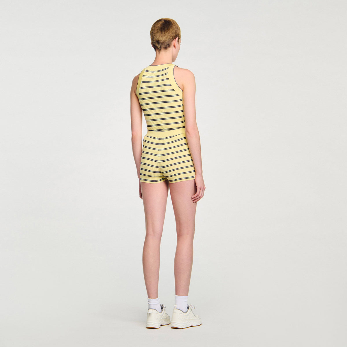 Striped knit shorts | Sandro