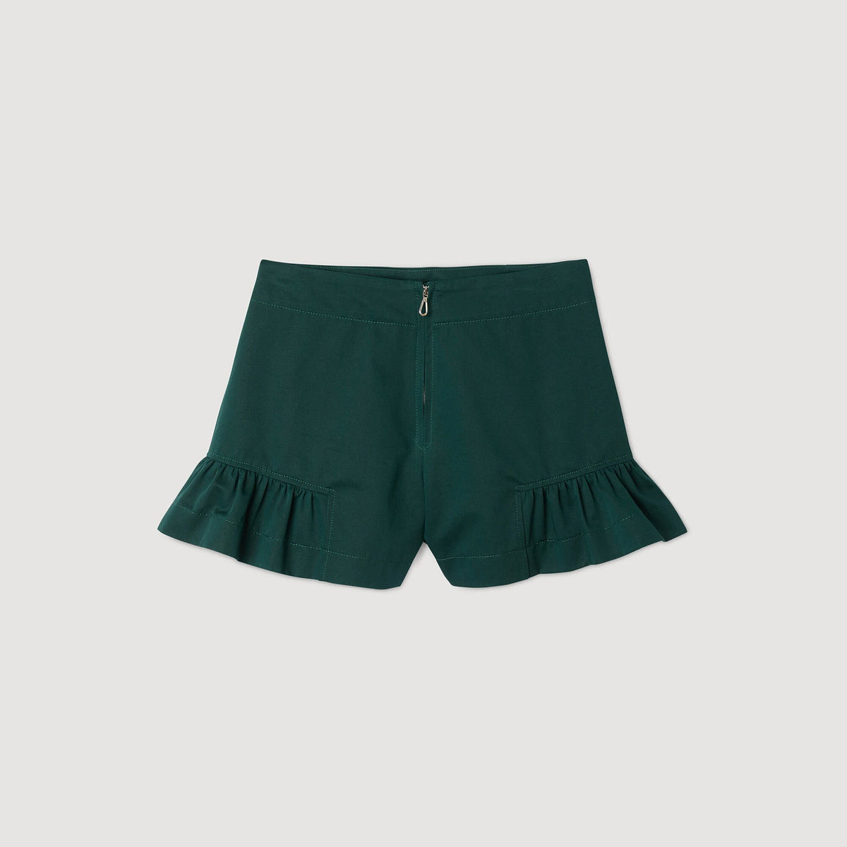 Flared ruffled shorts | Sandro