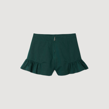 Flared ruffled shorts | Sandro