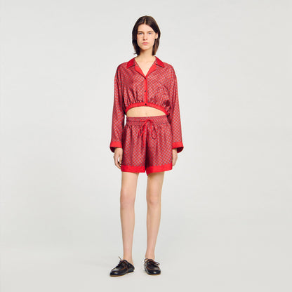 Scarf print shorts | Sandro