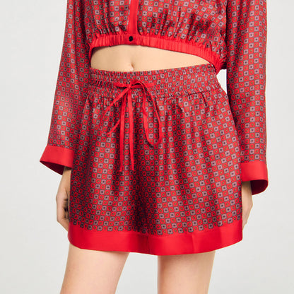 Scarf print shorts | Sandro