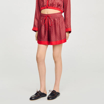 Scarf print shorts | Sandro