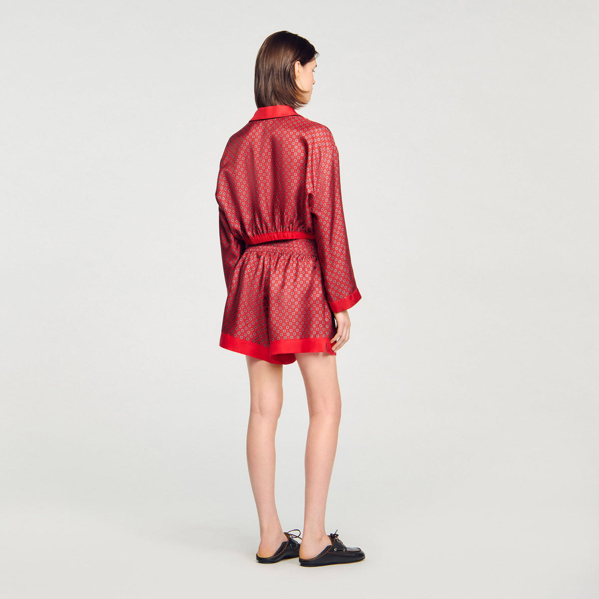 Scarf print shorts | Sandro