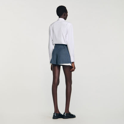 Striped layered shorts | Sandro