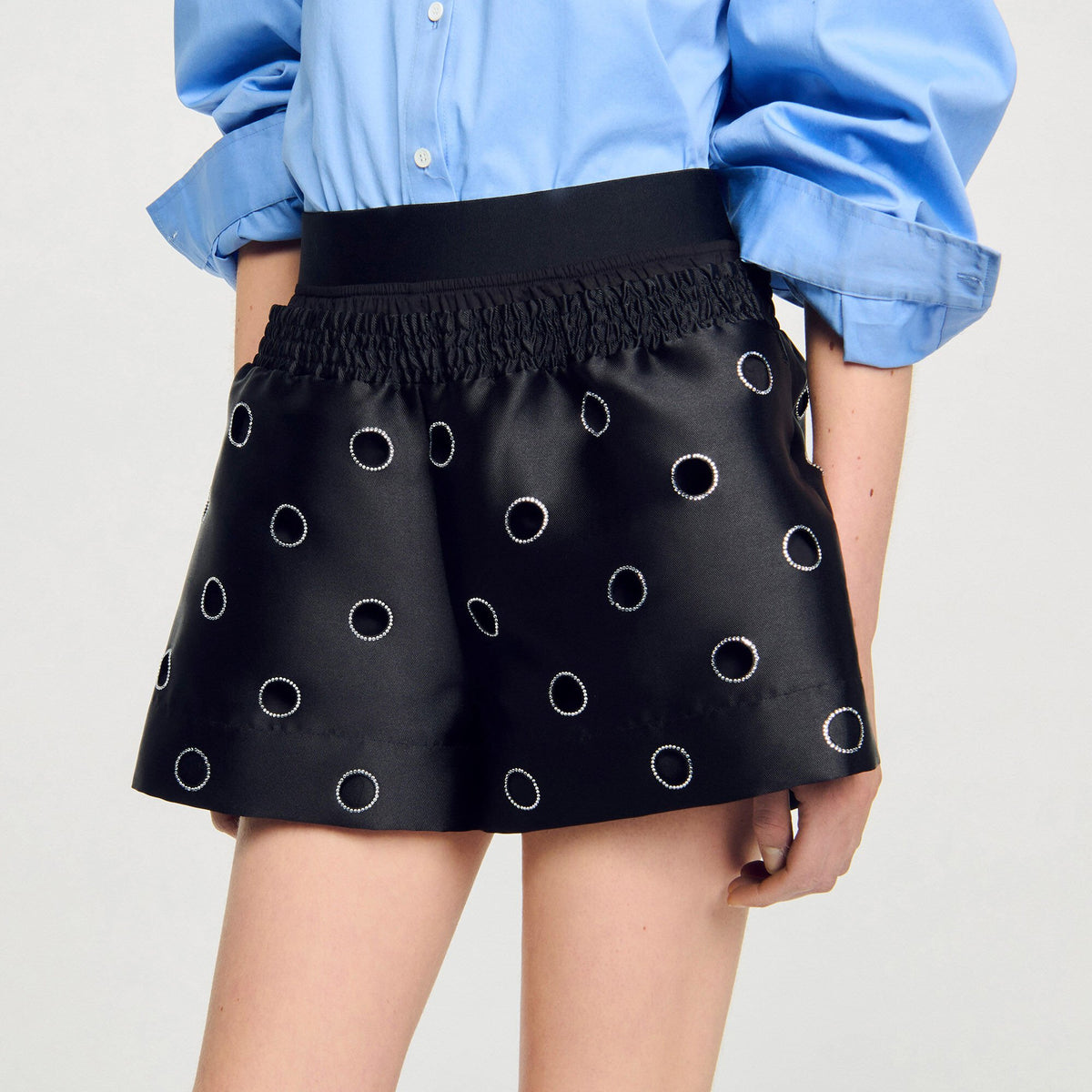 Rhinestone shorts | Sandro