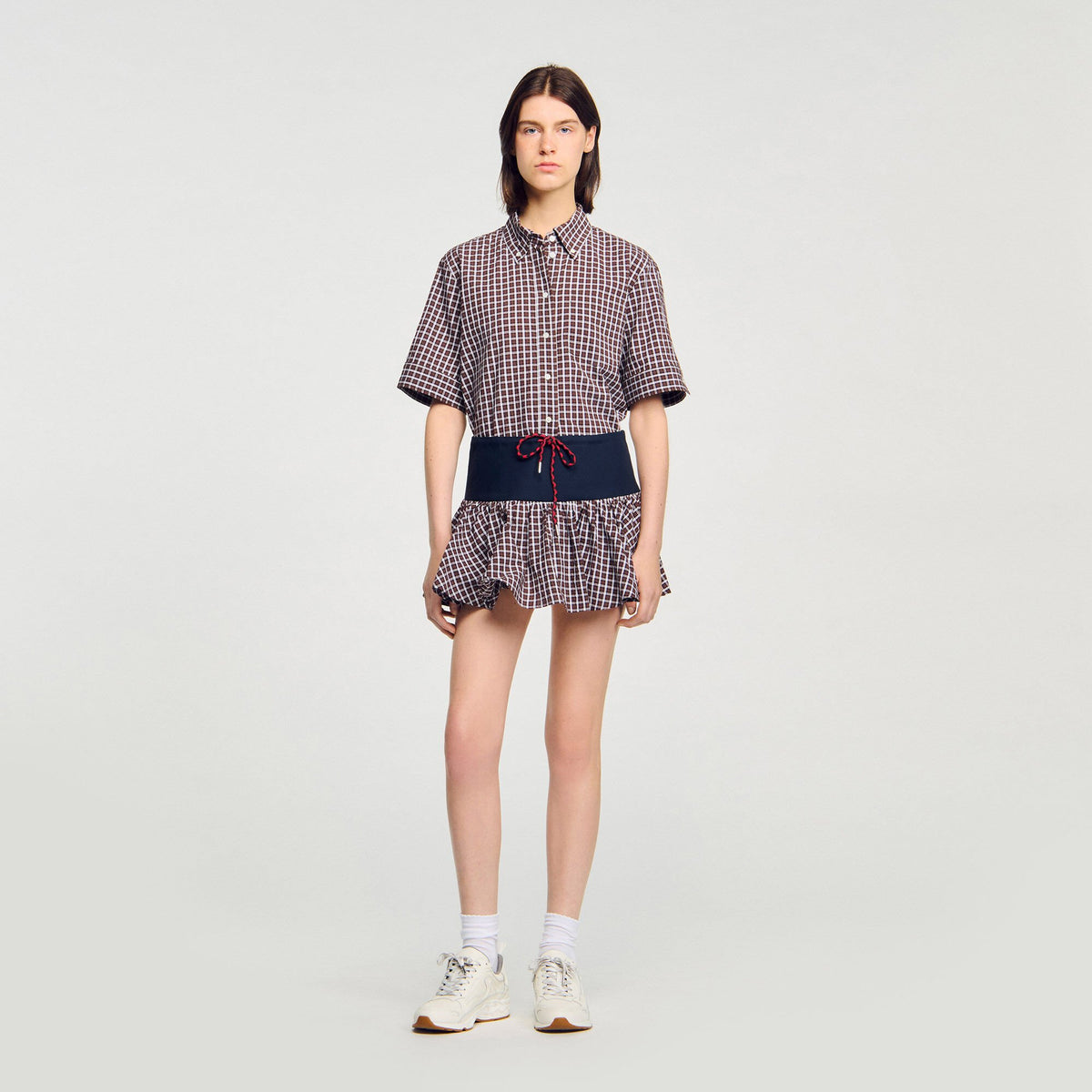 Checked skort | Sandro