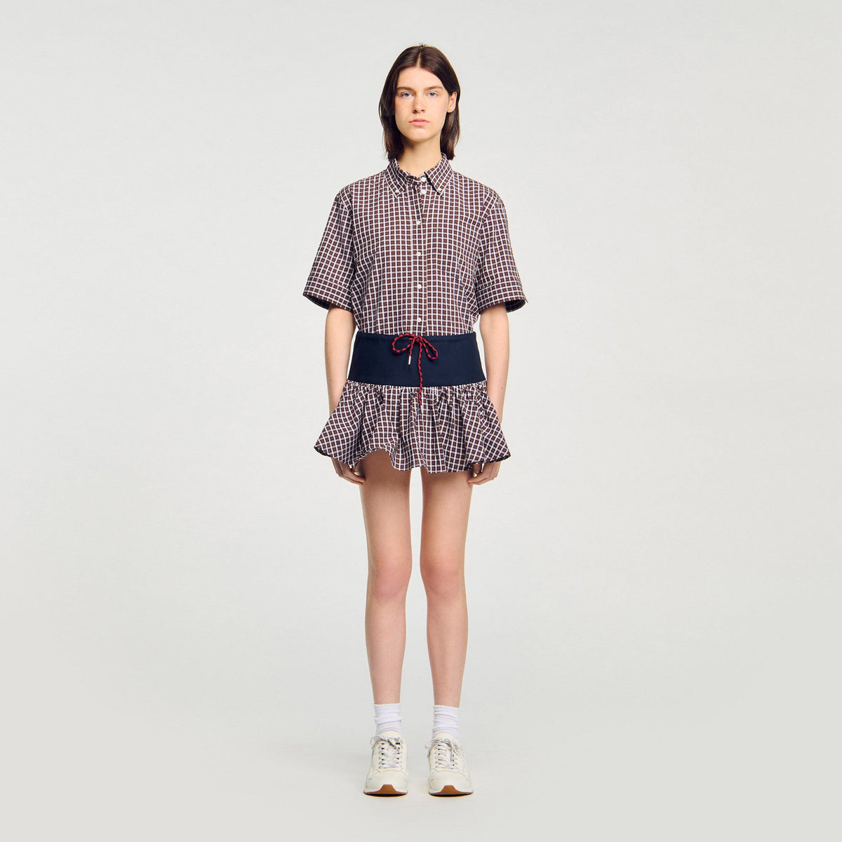 Checked skort | Sandro