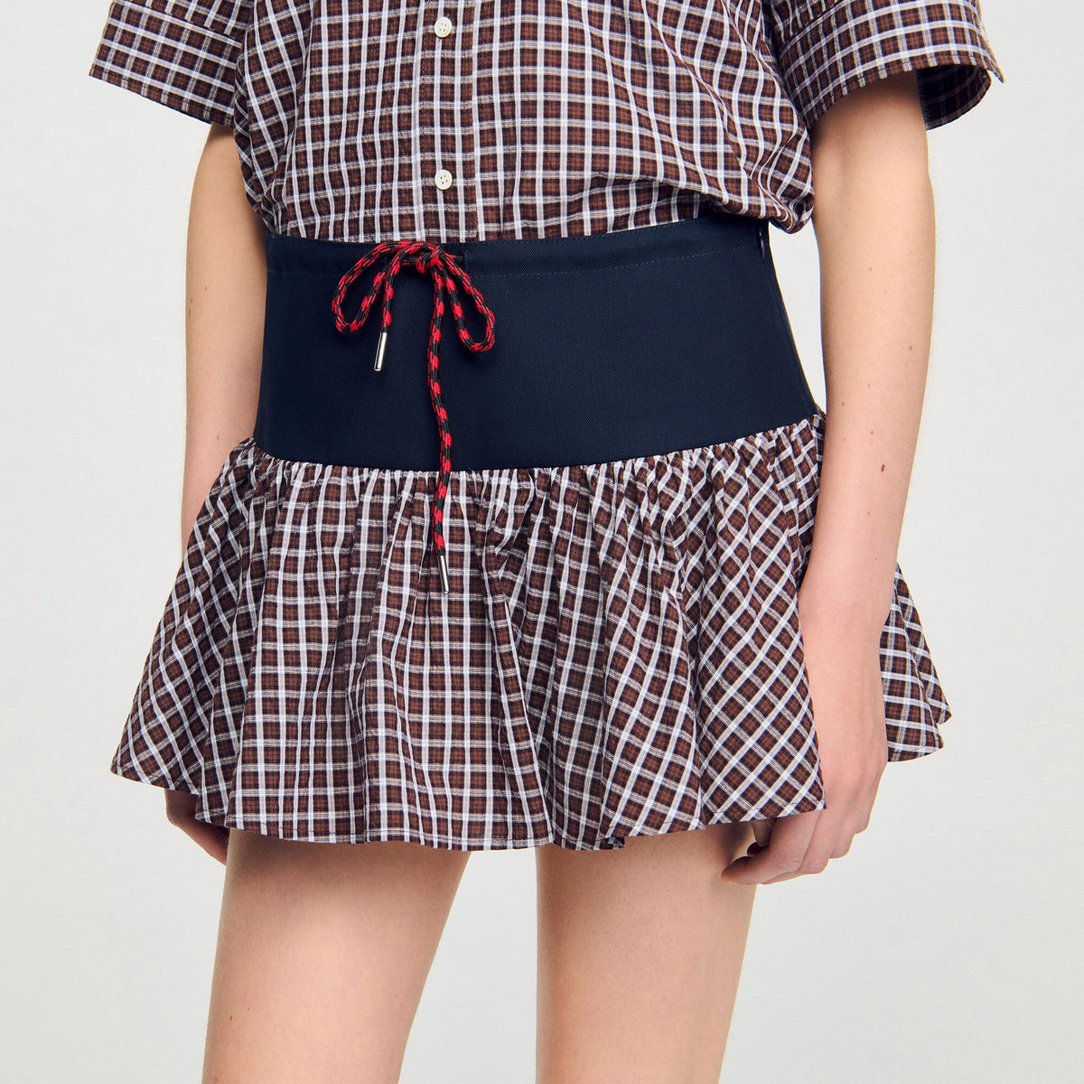 Checked skort | Sandro
