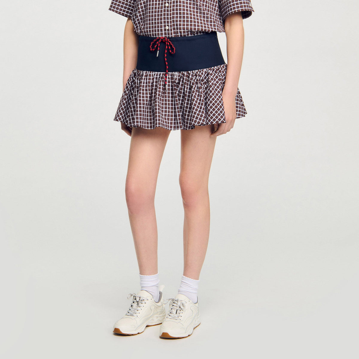 Checked skort | Sandro
