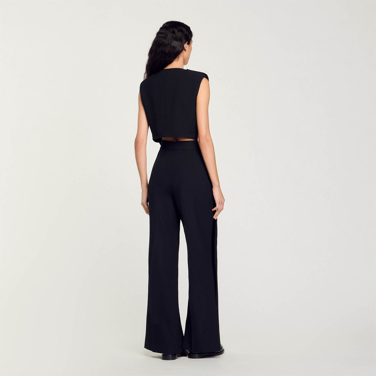 Satin-effect crop top | Sandro