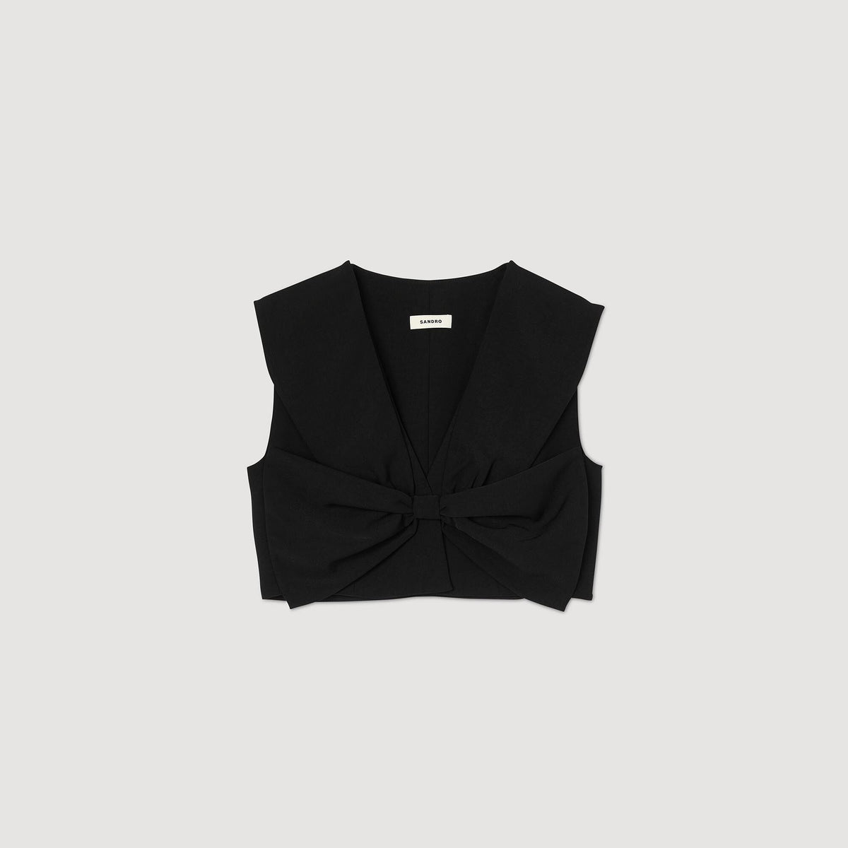 Satin-effect crop top | Sandro