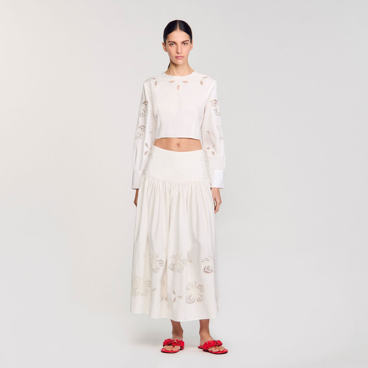 Poplin crop top | Sandro