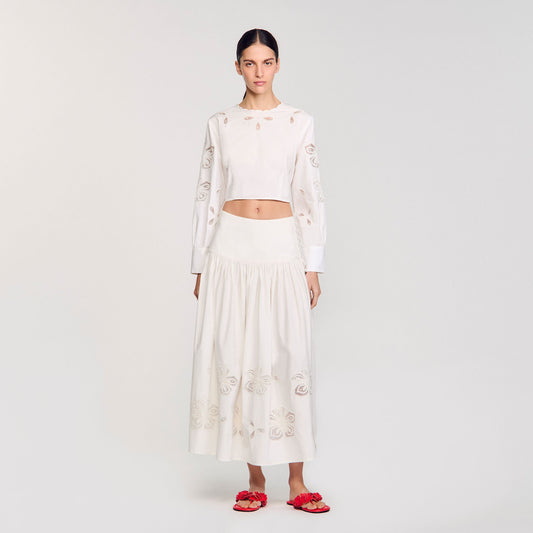 Poplin crop top | Sandro