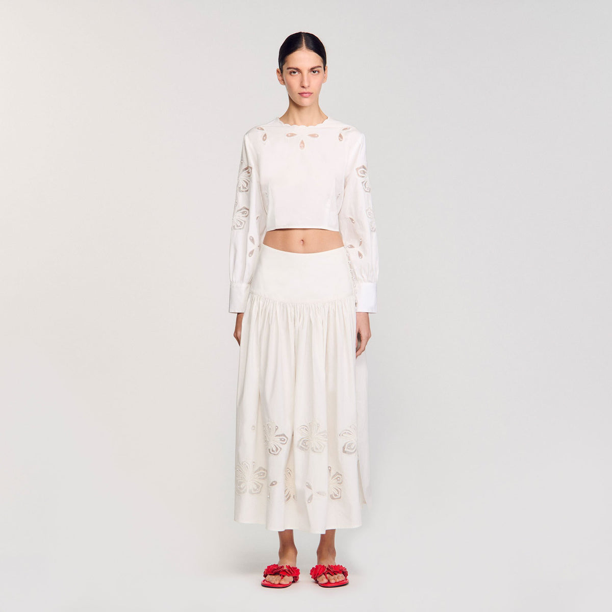 Poplin crop top | Sandro
