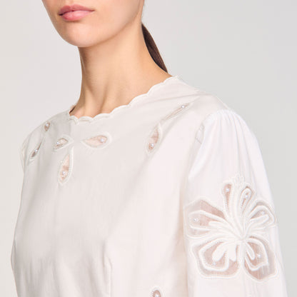 Poplin crop top | Sandro