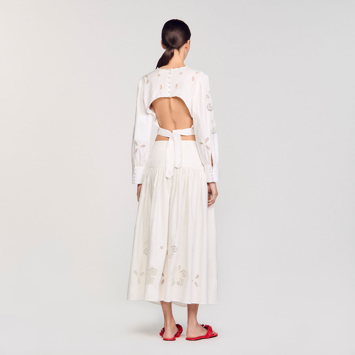 Poplin crop top | Sandro