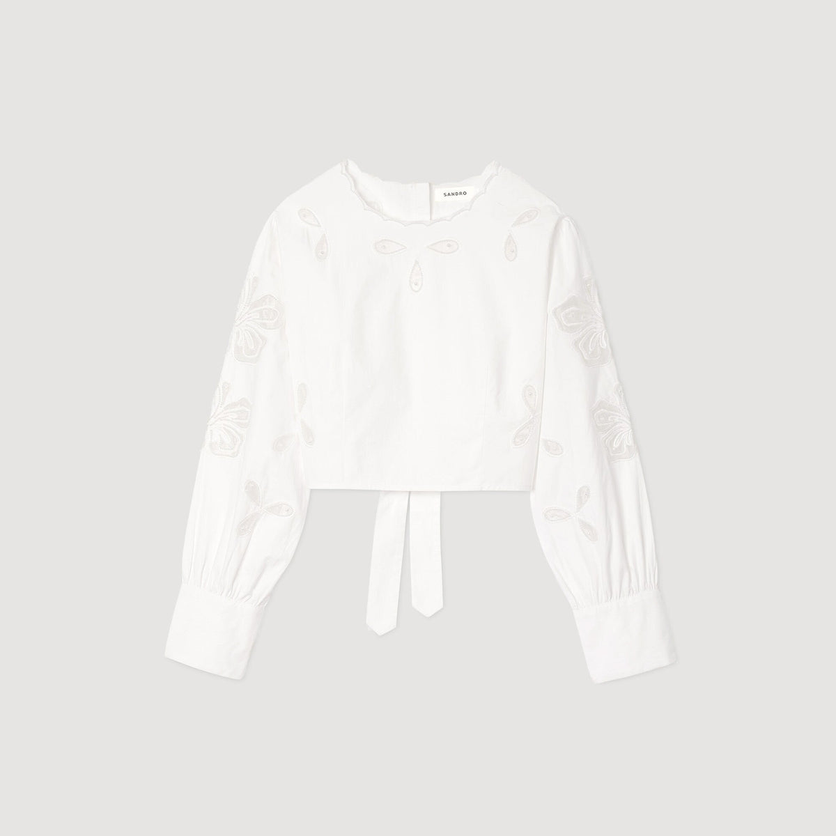 Poplin crop top | Sandro