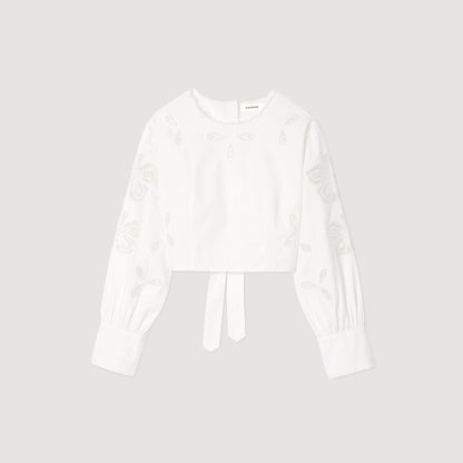 Poplin crop top | Sandro