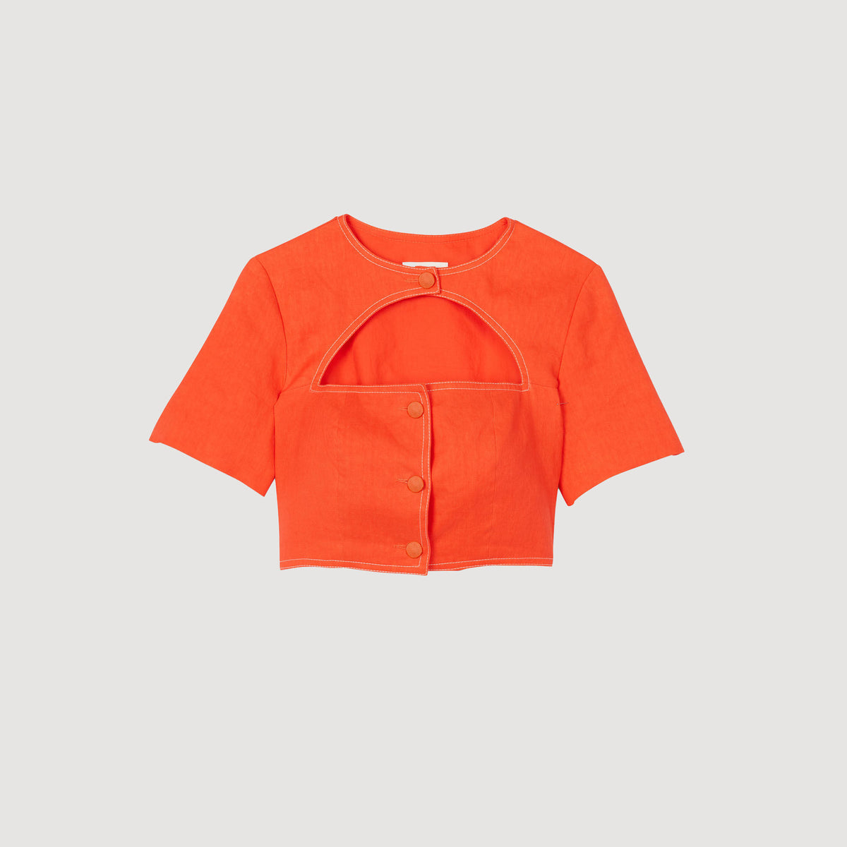 Crop top with cutout design | Sandro