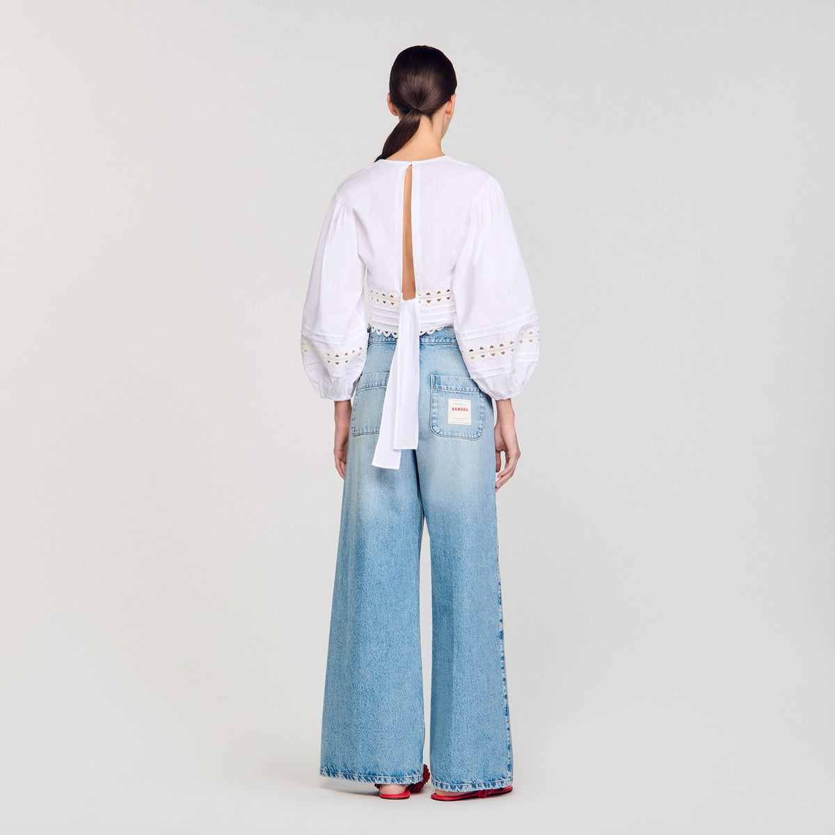 Poplin crop top | Sandro