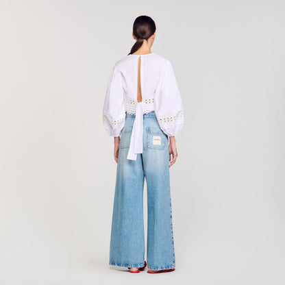 Poplin crop top | Sandro