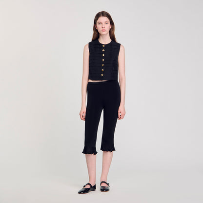 Pleated crop top | Sandro
