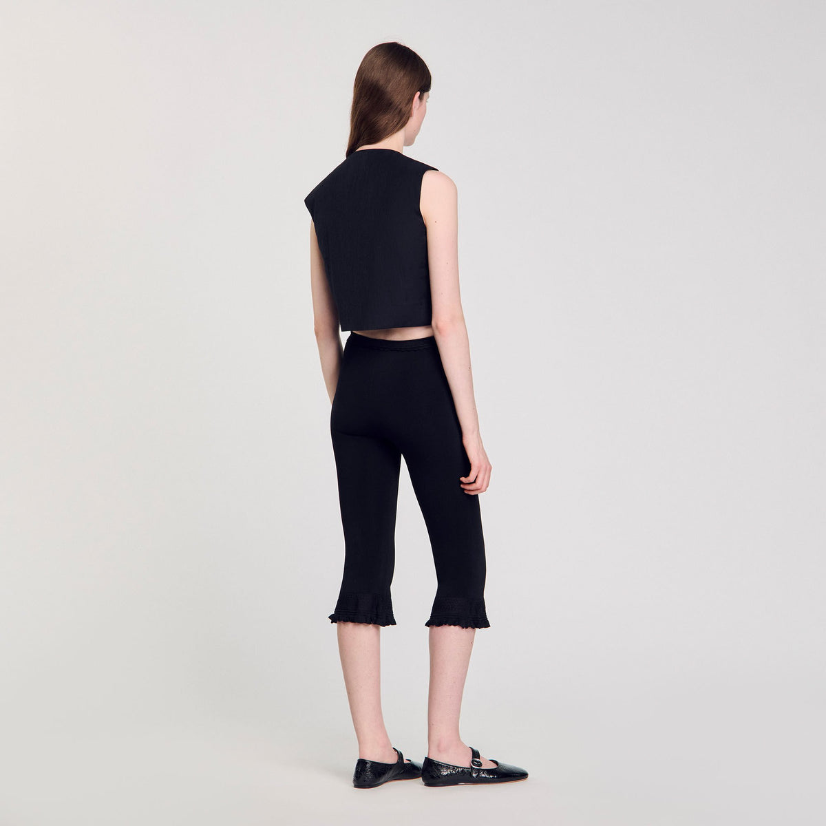 Pleated crop top | Sandro