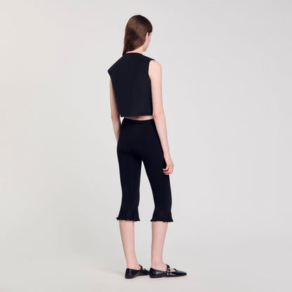 Pleated crop top | Sandro