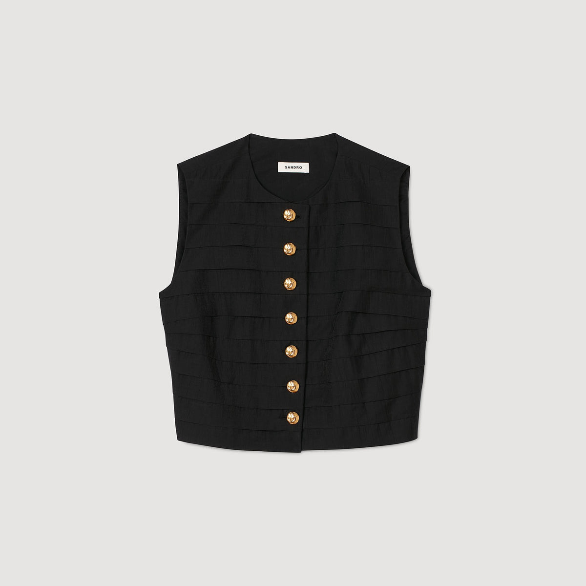 Pleated crop top | Sandro