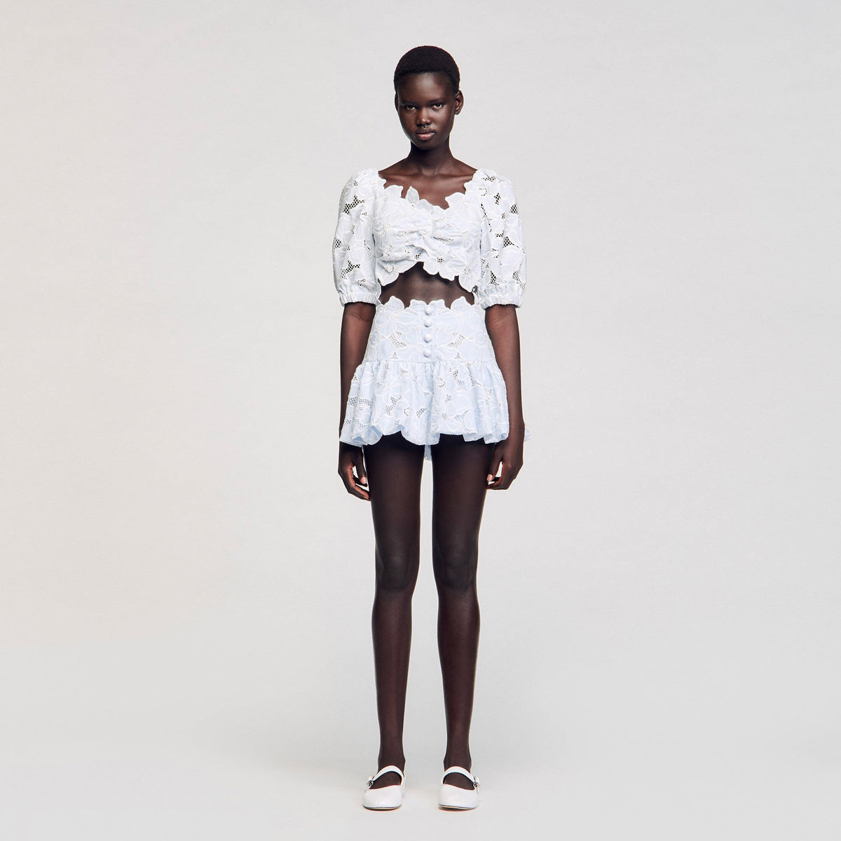 Guipure lace top | Sandro