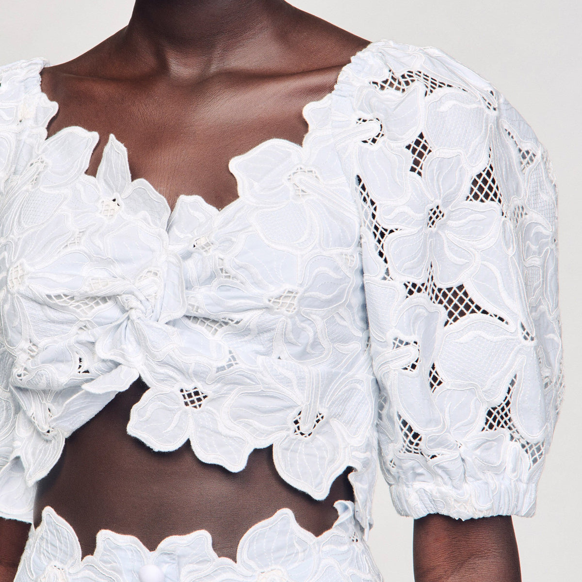 Guipure lace top | Sandro