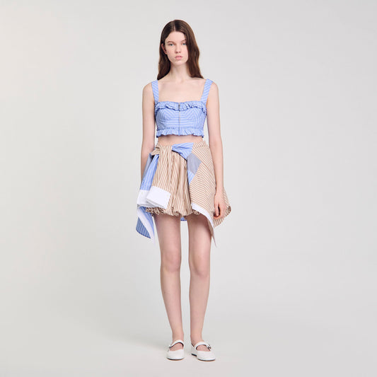 Striped crop top | Sandro