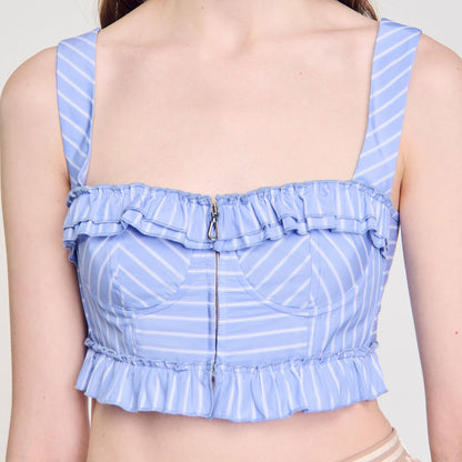 Striped crop top | Sandro