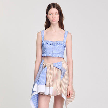 Striped crop top | Sandro