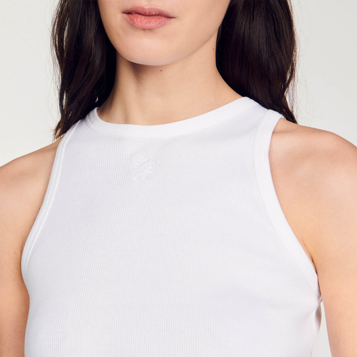 Embroidered vest top | Sandro