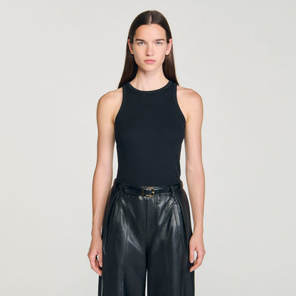 Embroidered vest top | Sandro