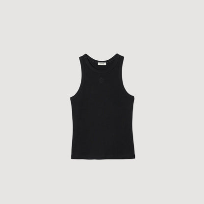 Embroidered vest top | Sandro