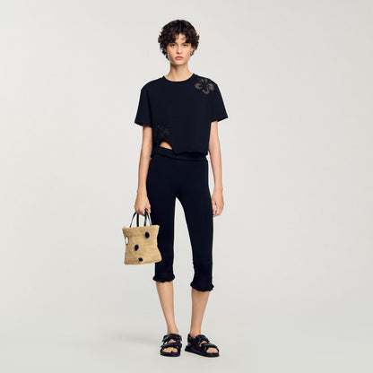 Floral embroidery T-shirt | Sandro
